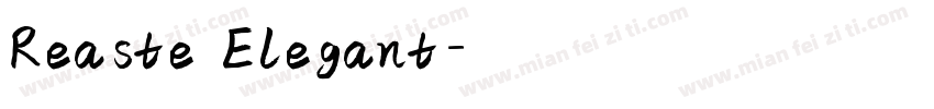 Reaste Elegant字体转换